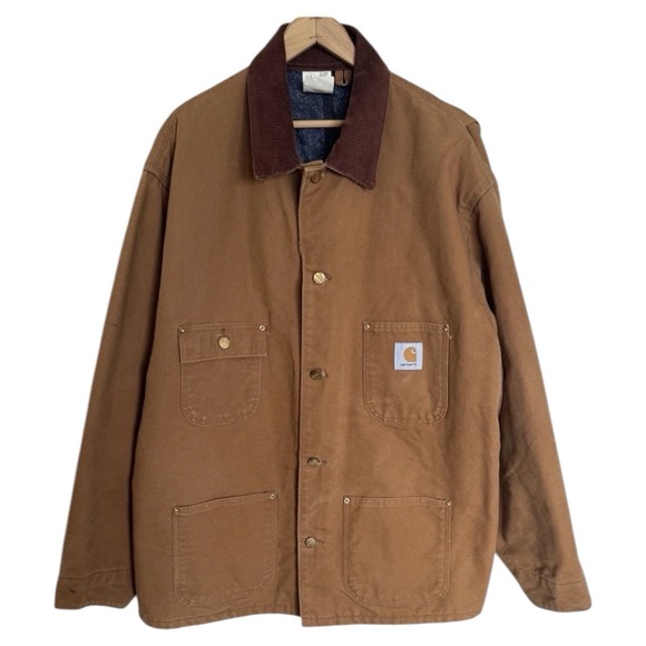 Carhartt Other - VTG Carhartt 6BLC Blanket Lined Canvas Duck Jacket Men's 52 Brown Made In USA